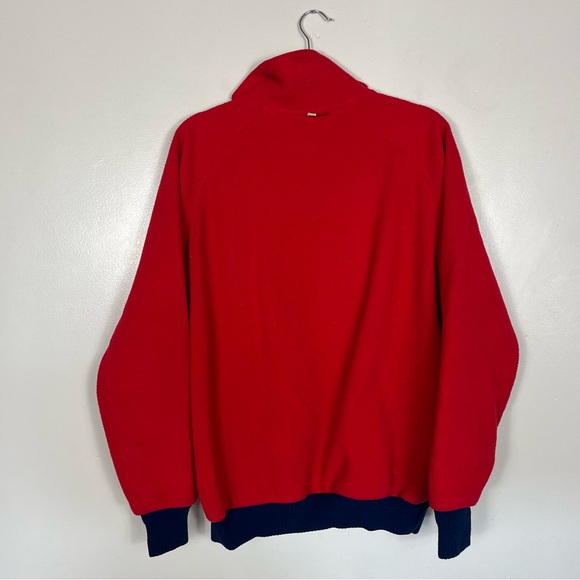 Vintage Patagonia Quarter Zip XL Pullover Fleece 80s Gorpcore Funnel Neck Red - Picture 6 of 10